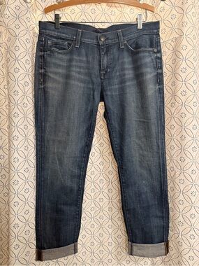 Fidelity Washed Dark Blue Straight Jeans